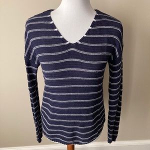 SO navy striped sweater